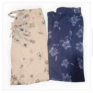 Flora Nikrooz Floral Lounge Pants Skirt Set - XS & SM